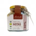 Gotas de chocolate orgánico 80% cacao · Ámur Organics 150 g