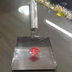 PÁ DE INOX COM CABO DE MADEIRA