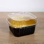 Aluminio Cuadrado Negro 150 ml