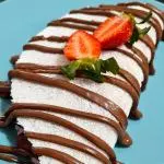 TAPIOCA MORANGO COM NUTELLA