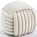 Banco Puff Nudo Beige