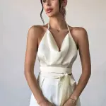 Blusa crema satin(copy)