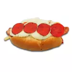 Hot dog Pizzeto