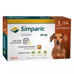 Simparic 20 mg cães 5,1 10 kg 1un
