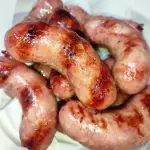 Porción de chorizo argentino