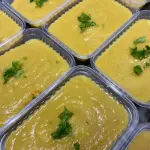 CREME DE INHAME COM FRANGO DESFIADO