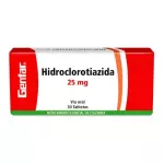 HIDROCLOROTIAZIDA 25MG CAJA X 30 TAB