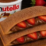 Pastel de Nutella com Morango