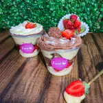 copo brownie chocolate com ninho