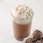 Chocolate caliente con crema/sin cre