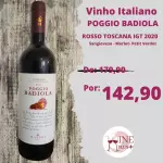 Vinho Italiano POGGIO BADIOLA ROSSO