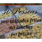 300 SALGADOS 60 PIZZAS 60 LANCHES