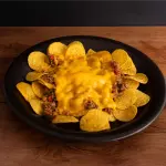 Nachos  "pequeño" carne & queso.