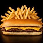 Lomcheese + Papas Fritas