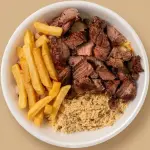 Churrasco de Fraldinha com Fritas