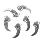 Dijes de colmillos cabeza de dragón
