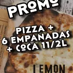 Promo Pizza + 6 Empanada+ Coca 11/2