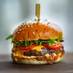 HAMBURGUESA CON BACON