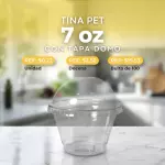 TINA PET CON TAPA DOMO 7 oz