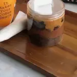 كيك سالتد كراميل بالبراوني