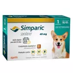 Simparic 40 mg cães 10,1a20 kg 1un
