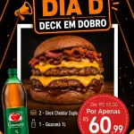 2 Deck Cheddar Duplo + Guaraná 1L