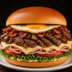 x filé com bacon