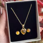 Set Corazón Ámbar Grande