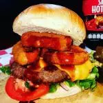 HAMBURGUESA AROS DE CEBOLLA