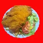 Lomo Apanado con Arroz Blanco