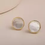 Aros redondos nacarados