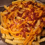 Batata cheddar e bacon