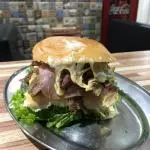 x filé bacon salada
