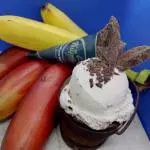 PLÁTANO CON CHOCOLATE (fileteado)
