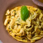 Pastas con pollo al curry