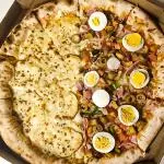 # PIZZA GRANDE MEIO A MEIO 8 FATIAS