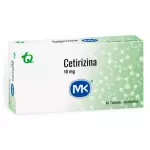 CETIRIZINA 10MG CAJA TABLETAS MK