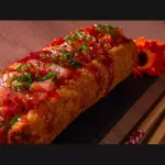 Big hot de salmão com geleia