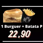 1 BURGUER + BATATA P