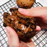 cookie rellena de nutella