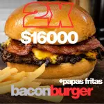 BACON BURGER X2 CON FRITAS