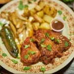 Costilla de cerdo una porción