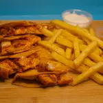 Buffalo Dip Quesadilla + Papas