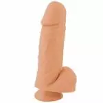 PENIS C/ESCROTO E VENTOSA 18,0 X 5,0CM