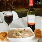 Pasta con camarones