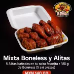 Mixta boneless y alitas