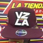 Gorra VZLA plana vinotinto