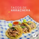 Tacos de arrachera (3 piezas)
