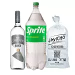 Cartavio blanco + Sprite 2.5 + hielo