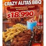 ALITAS MÁS GRANIZADO O GASEOSA